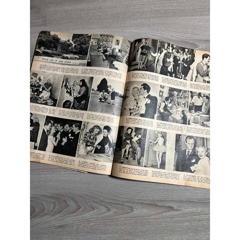 Vintage 1950s Movie Magazine Lot Photoplay Modern Screen Movie Debbie Reynolds